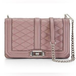 Rebecca Minkoff Love Crossbody Full Size $295 Mauve (NWOT)